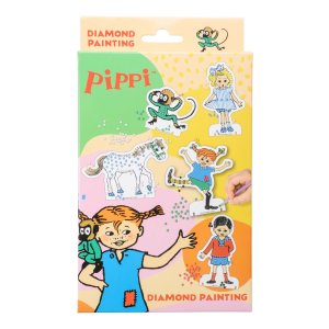 Diamantmalerei Pippi Langstrumpf - 5 Motive mit Strasssteinen Diamantmalerei Pippi Langstrumpf - 5 Motive mit Strasssteinen