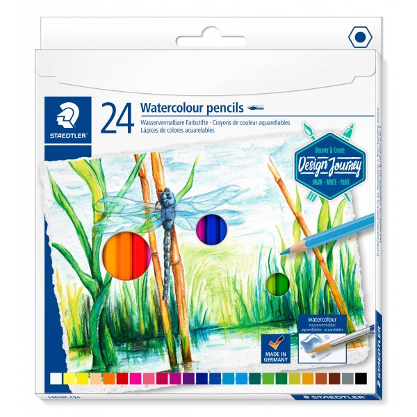 Aquarell-Buntstifte - 24 Stifte