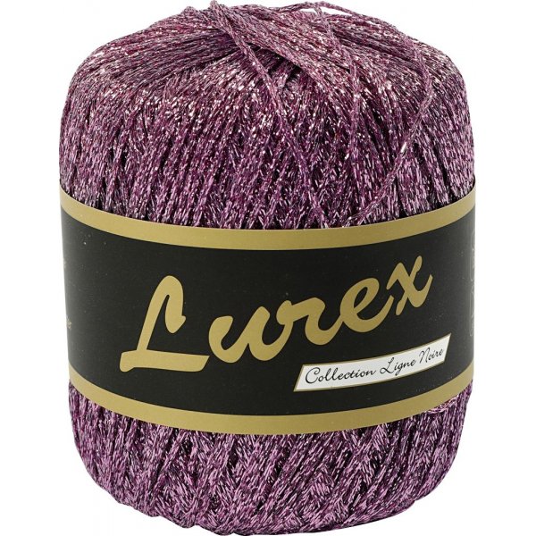 Lurexgarn - Lila - 25 g