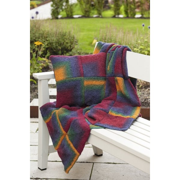 Strickmuster - Decke und Kissen im Krausstich