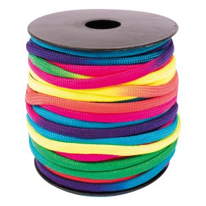 Paracord 4 mm Regenbogen Neon 25 m Paracord 4 mm Regenbogen Neon 25 m