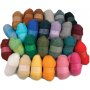 Kardierte Wolle - gemischte Farben - 26 x 25 g
