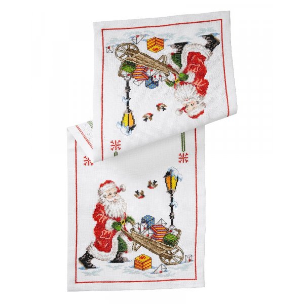 Stickset Lufer - Weihnachtsmann mit Karren