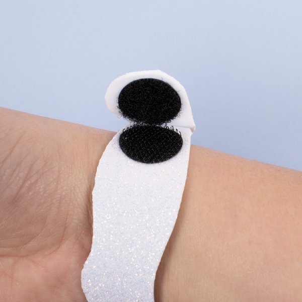 Klettband rund schwarz 20 mm 12 Sets selbstklebend