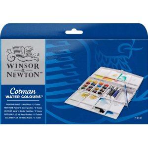 Aquarellfarbe W&N Cotman - Farbkasten 16+3 Farben Aquarellfarbe W&N Cotman - Farbkasten 16+3 Farben