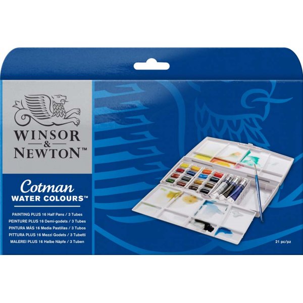 Aquarellfarbe W&N Cotman - Farbkasten 16+3 Farben