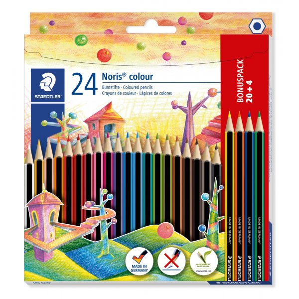 Buntstifte Noris - Bonuspaket 20 + 4 Bleistifte