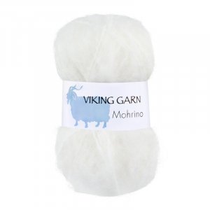 Wikingergarn Mohrino 50g - Weiß (500) Wikingergarn Mohrino 50g - Weiß (500)
