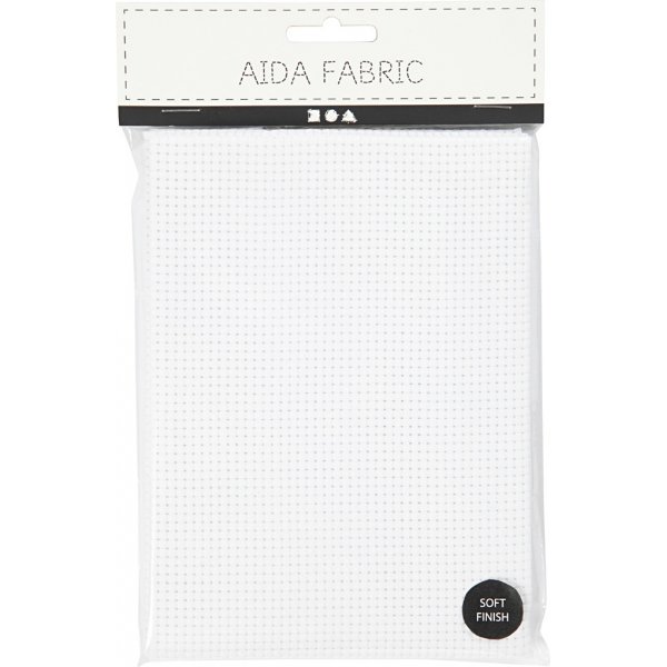 Aida-Stickstoff extra weich - wei - 50 x 50 cm, 35 Quadrate pro 10 cm