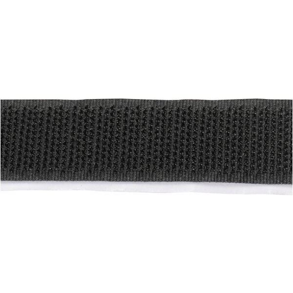 Klettband - schwarz - selbstklebend - 5 m