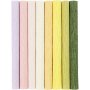 Krepppapier - Pastellfarben - 8 Blatt