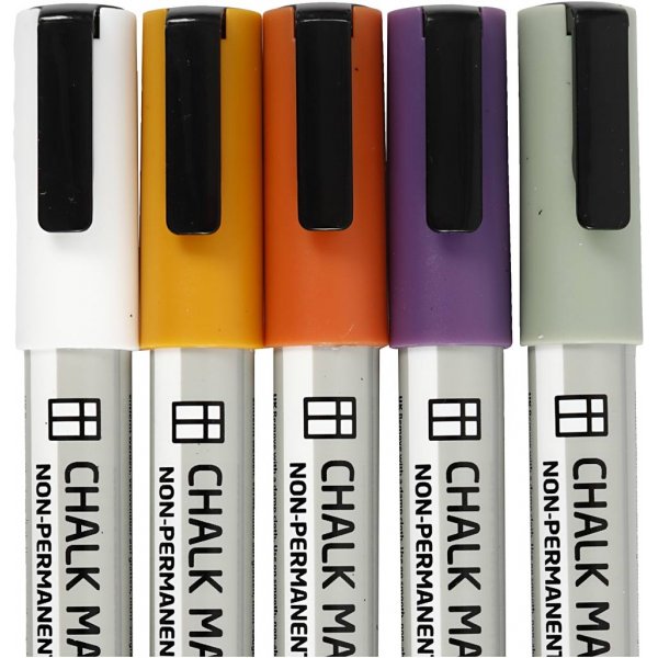 Kreidemarker - matte Farben - 5 Stk