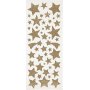 Glitzeraufkleber - Gold - Sterne - 2 Bgen