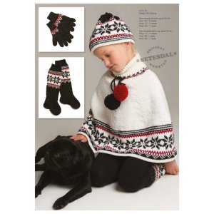 Strickmuster - Kniestrümpfe, Mütze, Fäustlinge und Poncho Strickmuster - Kniestrümpfe, Mütze, Fäustlinge und Poncho