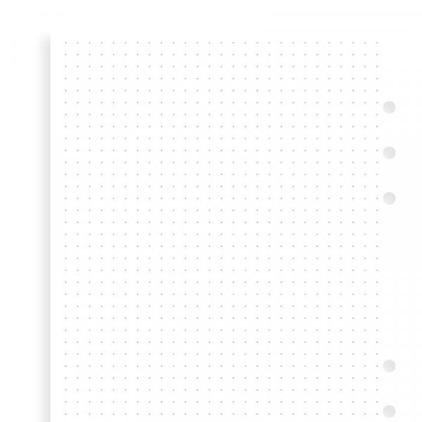Notizblatt fr Filofax - A5 - Gepunktet - Wei