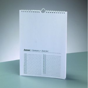 Kalender zum Zeichnen A4 - weiß Kalender zum Zeichnen A4 - weiß