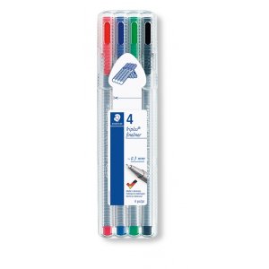 Fineliner Triplus 0,3 mm - 4 Stifte Fineliner Triplus 0,3 mm - 4 Stifte