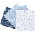 Patchworkstoff - Blau - 4 Stk
