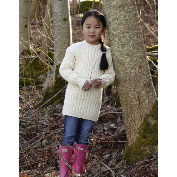 Strickanleitung - Dicker Kinderpullover (Gren von 2-12 Jahren)