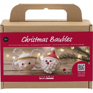 Mini DIY Kit Christbaumkugeln - Weihnachtsmann und Engel Mini DIY Kit Christbaumkugeln - Weihnachtsmann und Engel