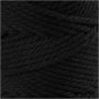 Makrameegarn - Schwarz - 4 mm - 55 m
