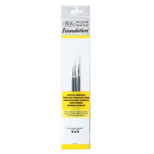 Synthetisches Pinselset W&N Foundation Acrylic - Nr.1 Synthetisches Pinselset W&N Foundation Acrylic - Nr.1