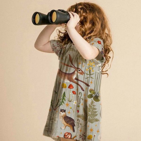 Gemusterter Jersey 145 cm - Waldstern - Hase Gemusterter Jersey 145 cm - Waldstern - Hase