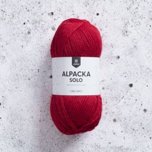 Alpaka Solo 50g - Rot Alpaka Solo 50g - Rot