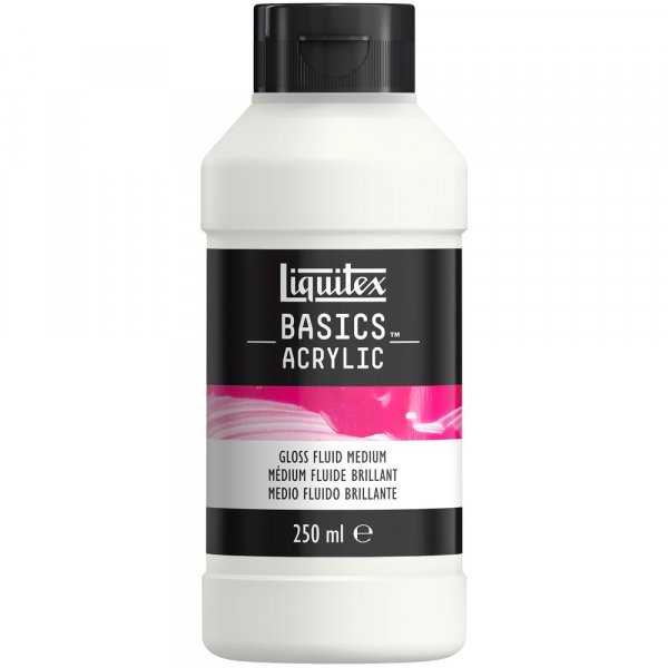 Acrylmedium - Liquitex Basics Additives - 250 ml - Flasche Gloss Fluid Medium