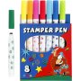 Stempeltinte - gemischte Farben - 8 Stk