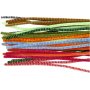 Pfeifenreiniger - 6 mm - gemischte Farben - gestreift - 30 Stk