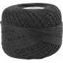 Mercerisiertes Baumwollgarn - Schwarz - 20 g