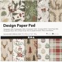 Designpapier - Braun/Grn - 50 Blatt