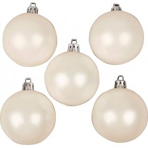 Christbaumkugeln - Weiß - Perlmutt - 6 cm - 20 Stk Christbaumkugeln - Weiß - Perlmutt - 6 cm - 20 Stk