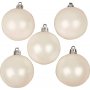 Christbaumkugeln - Wei - Perlmutt - 6 cm - 20 Stk