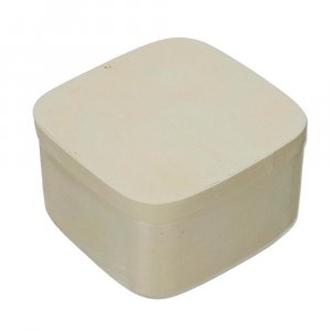 Sperrholzkiste 12,5 x 12,5 x H 7 cm - unbehandeltes Quadrat Sperrholzkiste 12,5 x 12,5 x H 7 cm - unbehandeltes Quadrat