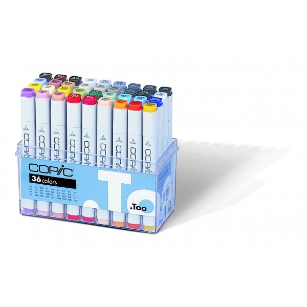 Copic Marker-Set - 36 Stifte - Grundfarben