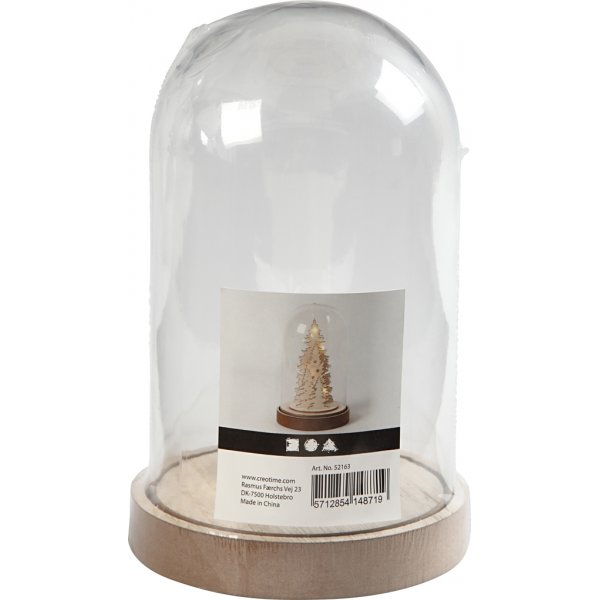 Tasse auf Holzsockel - 11 cm