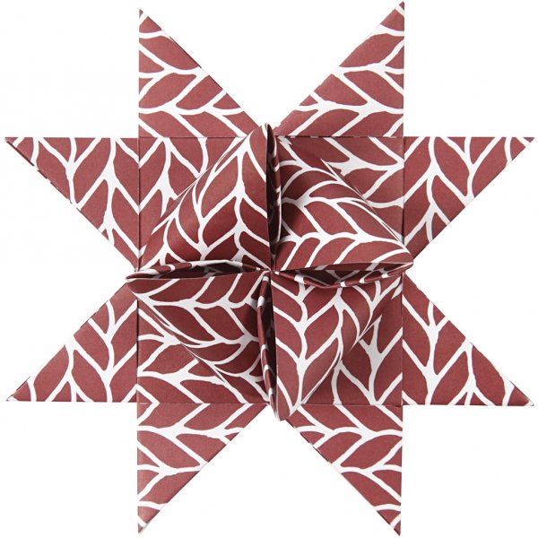 Sternstreifen - rot - wei - 6,5+11,5 cm - 60 Streifen