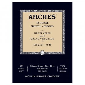 Skizzenpapier Arches 105g - 23x31 cm Skizzenpapier Arches 105g - 23x31 cm