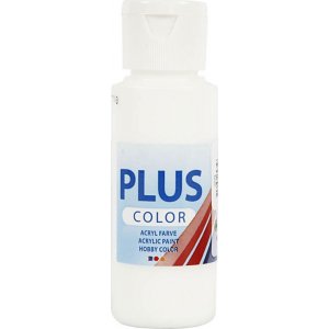 Plus Color Hobbyfarbe - Weiß - 60 ml Plus Color Hobbyfarbe - Weiß - 60 ml