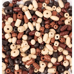 Holzperlen 250 g natur Holzperlen 250 g natur