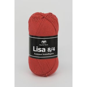 Black Sheep Lisa 8/4 Garn 50g - Rotorange (46) Black Sheep Lisa 8/4 Garn 50g - Rotorange (46)