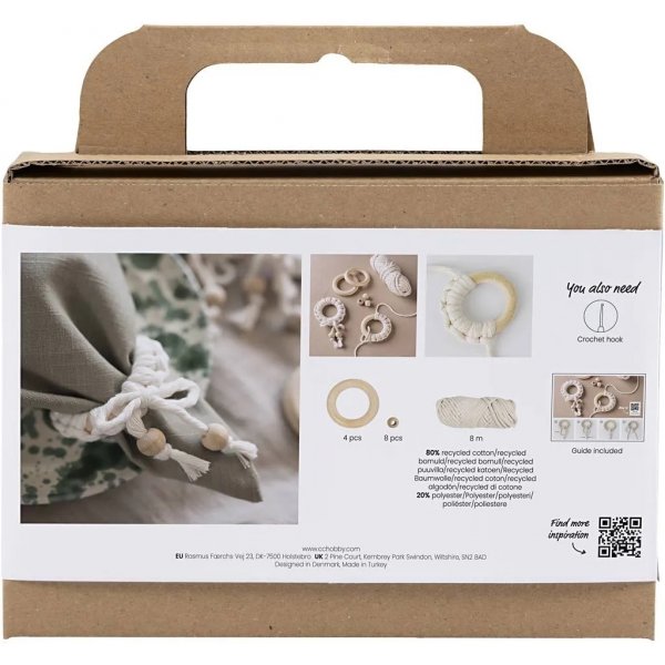 Mini DIY Kit Makramee, Serviettenring