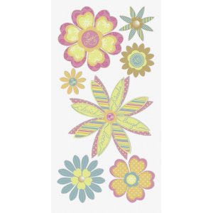 Aufklebermix - Blumen - Pastellfarben Aufklebermix - Blumen - Pastellfarben