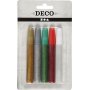 Glitzerkleber - gemischte Farben - 5 x 10 ml