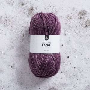 Mittlerer Raggi 100g - Pflaumenlila Denim Mittlerer Raggi 100g - Pflaumenlila Denim