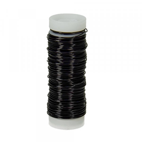 Kupferdraht  0,50 mm - schwarz metallic 25 m