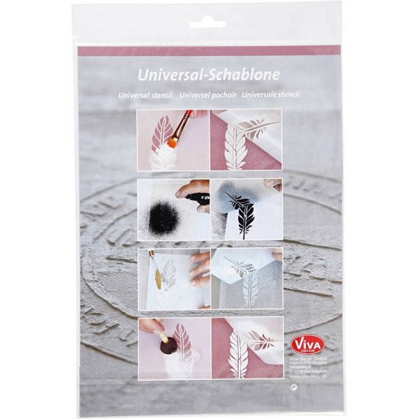 Schablone - Feder - A4 Schablone - Feder - A4