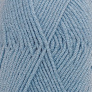 DROPS Merino Extra Fine Uni Color Garn - 50 g - Hellblau (19) DROPS Merino Extra Fine Uni Color Garn - 50 g - Hellblau (19)